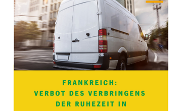 Frankreich Ruhezeitverbot Fahrzeuge unter 3,5t